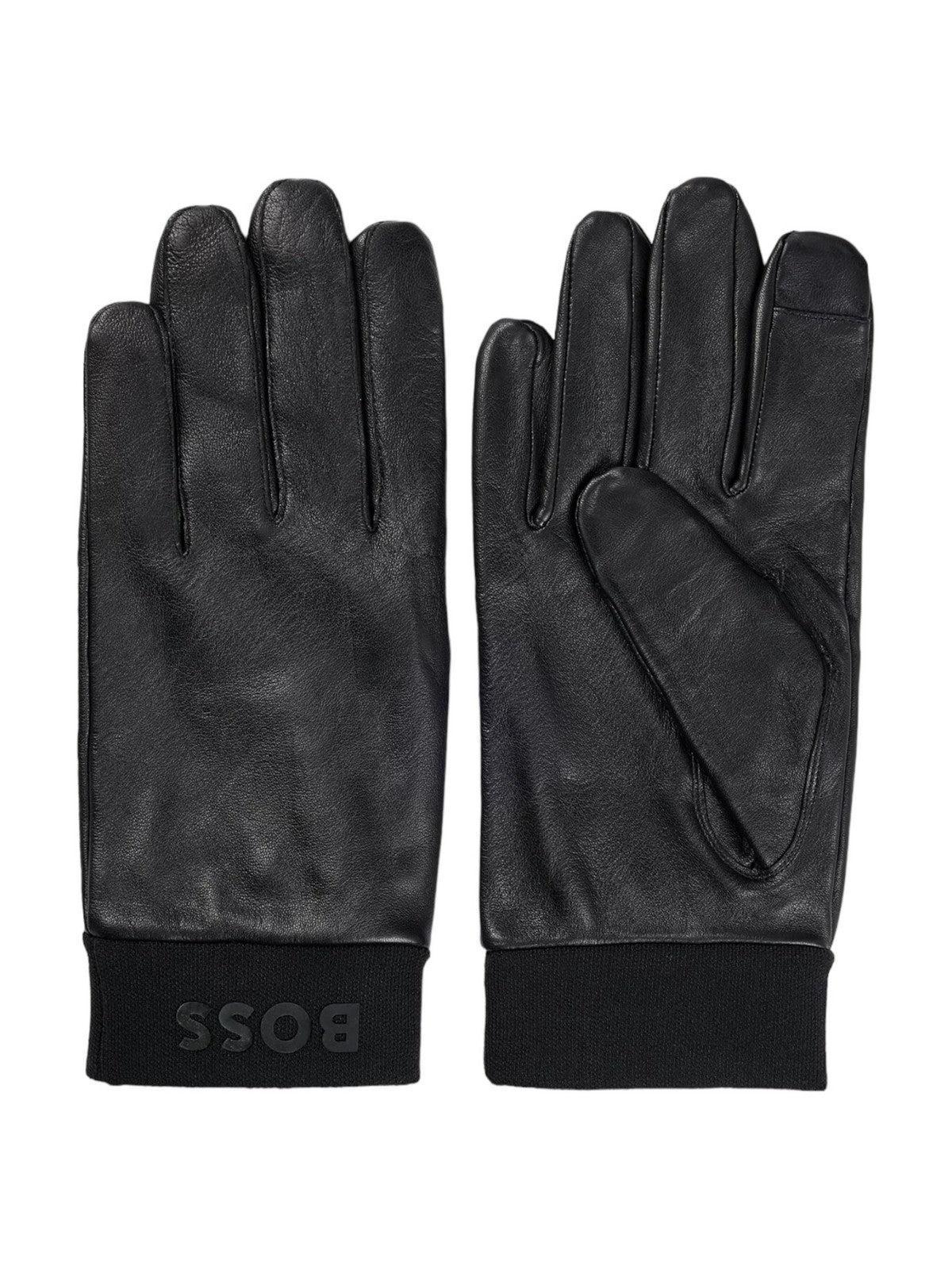 HUGO BOSS Guanti Uomo 50502581 001 Nero - Stilato