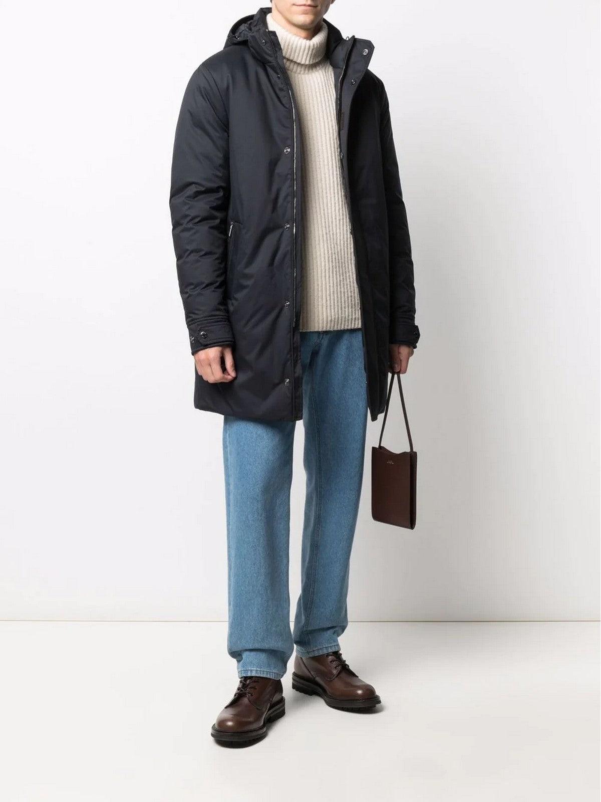 MOORER Giubbino Uomo Vermont-ads MOUCA100028 U0402 Blu - Stilato