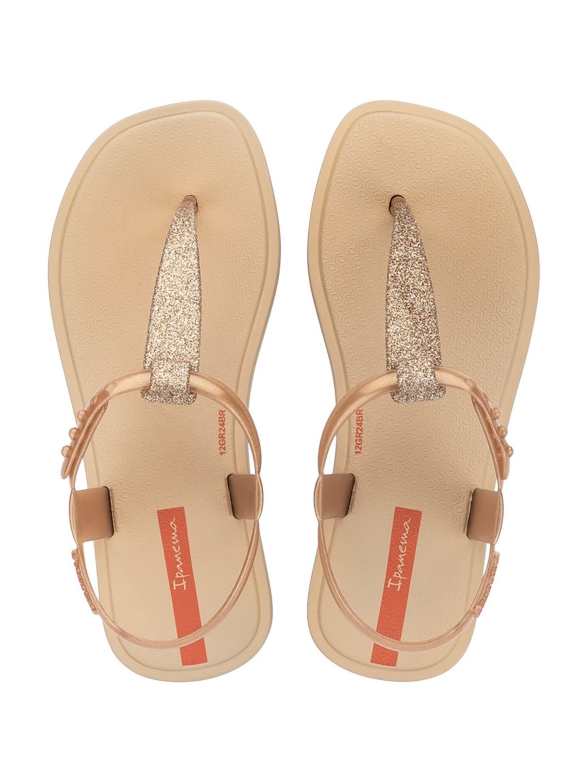 IPANEMA Girls' Sandal IP.83706 BD033 BEIGE/GLITTER/RED