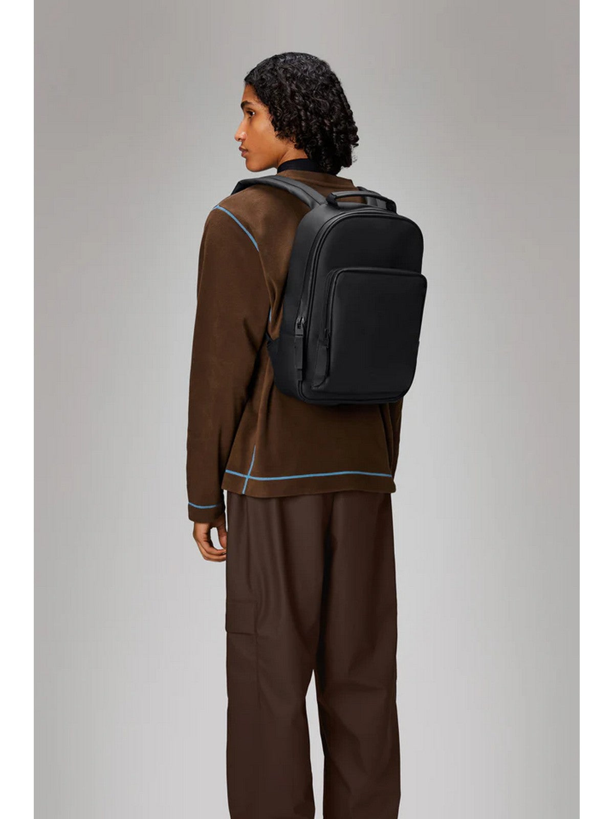 RAINS Borsa Unisex adulto Book daypack 13260 BLA Nero - Stilato