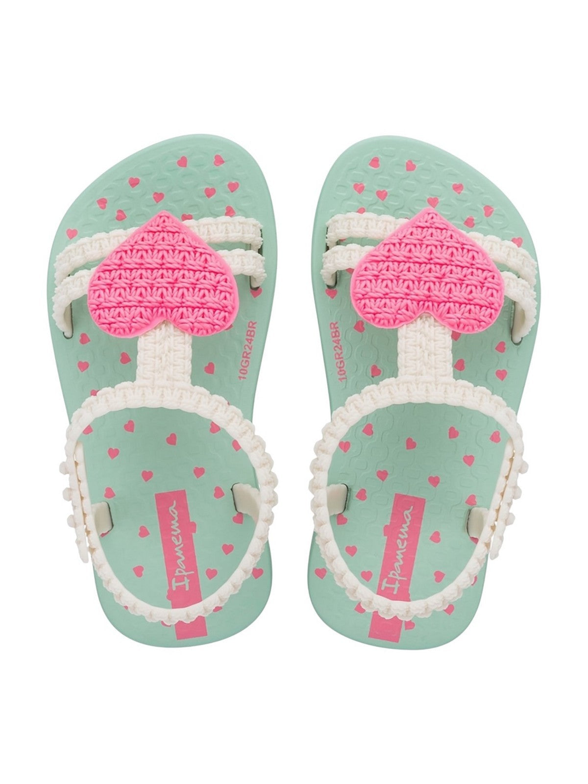 IPANEMA Girls' Sandal IP.81997 BC820 GREEN/BEIGE/PINK