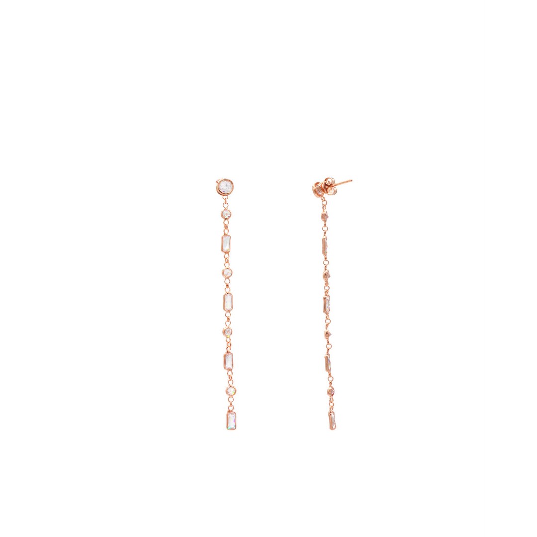 Alisei Orecchino Donna Baguette Bianco - O212 - Stilato