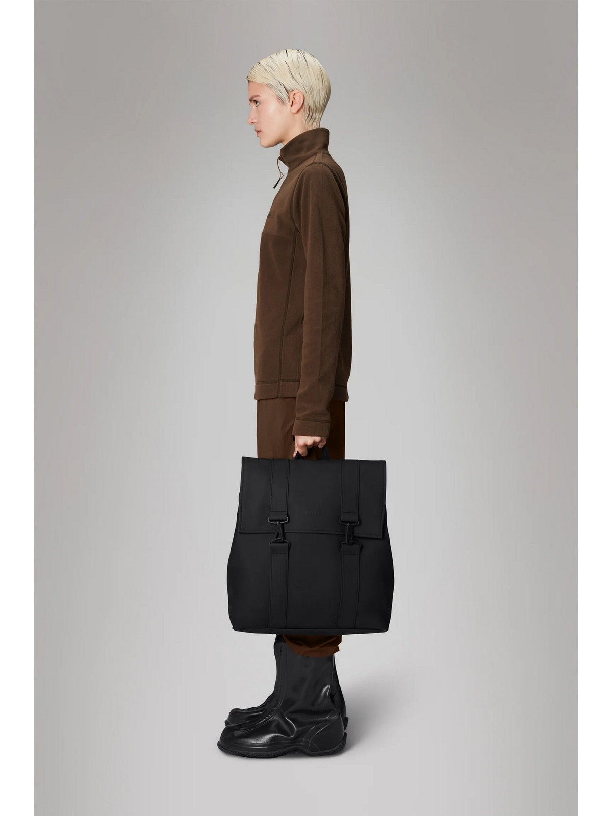 RAINS Borsa Unisex adulto MSN Bag 13300 BLA Nero - Stilato