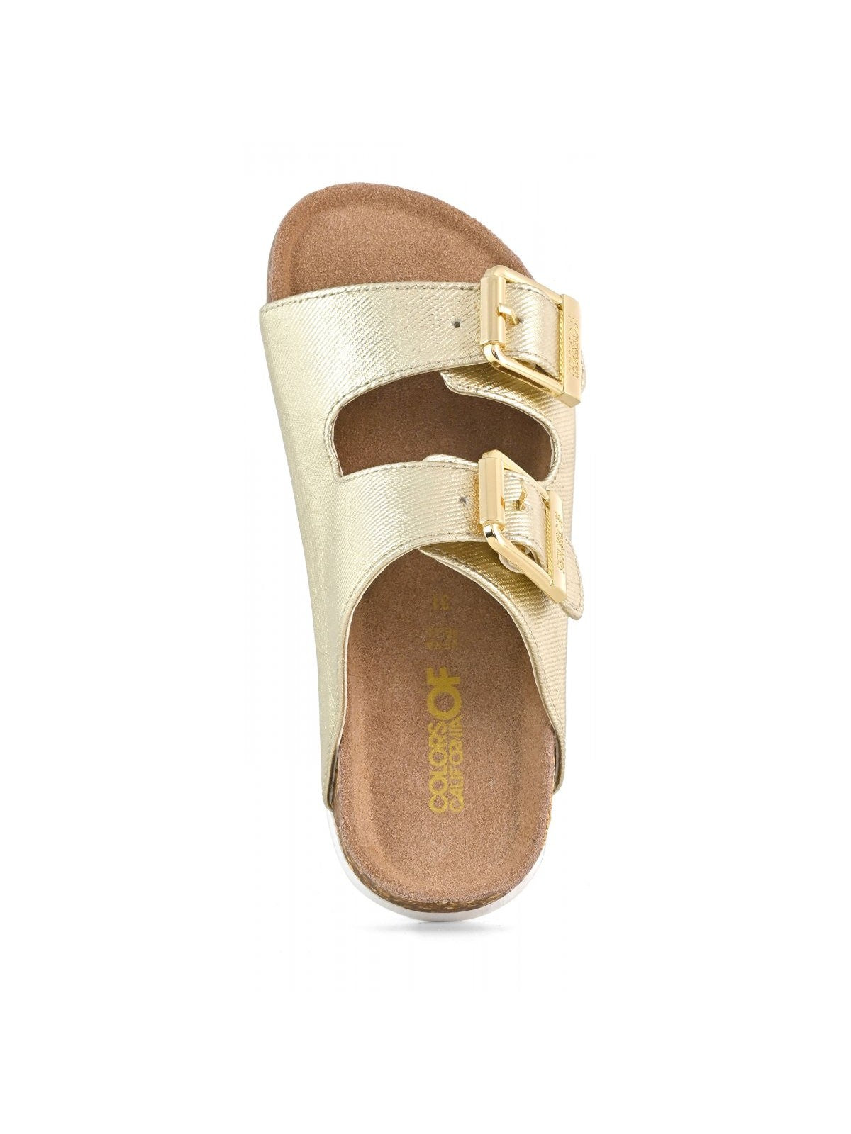 COLORS OF CALIFORNIA Girls' Sandal Laminated Fabric HC.2507 GOL GOLD