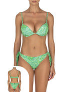 F**K Costume da bagno Donna FK24-1321X12 Verde - Stilato