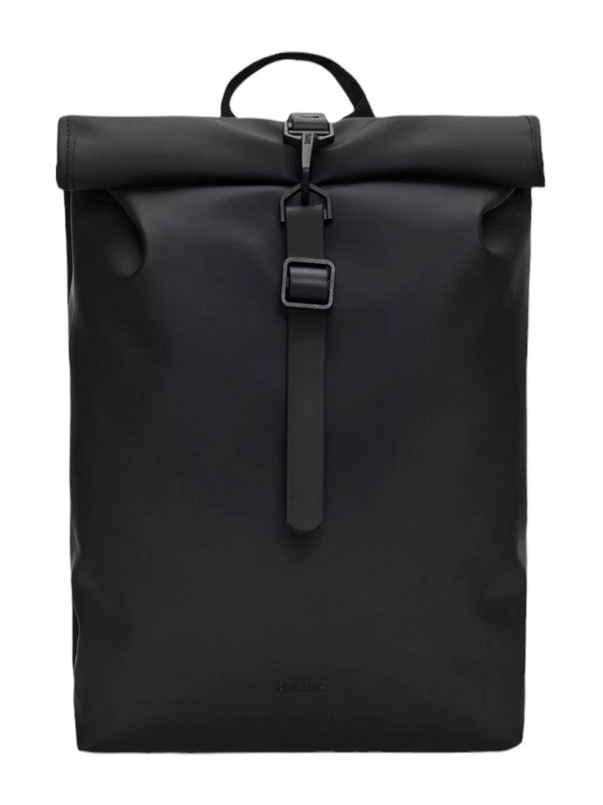 RAINS Zaino Unisex adulto Rolltop Rucksack Mini W3 13330 01 Black Nero - Stilato