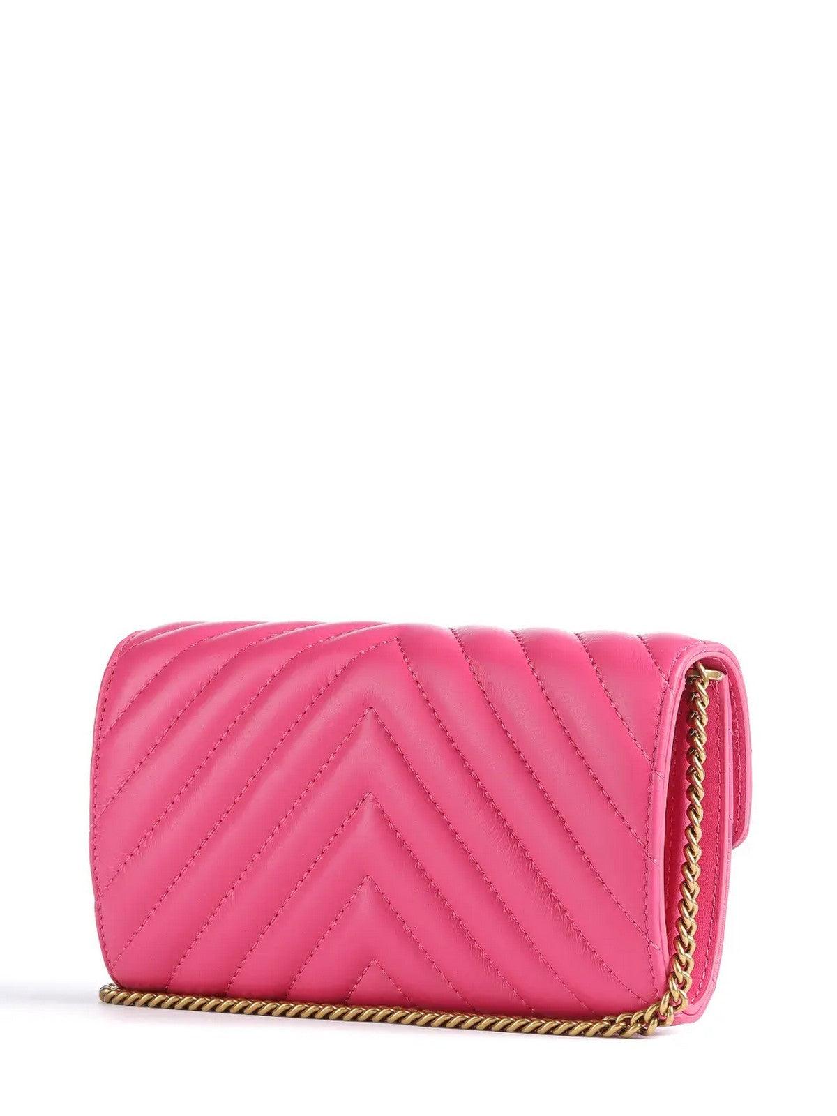 PINKO Borsa Donna Love one wallet 100062-A0GK N17Q Rosa - Stilato