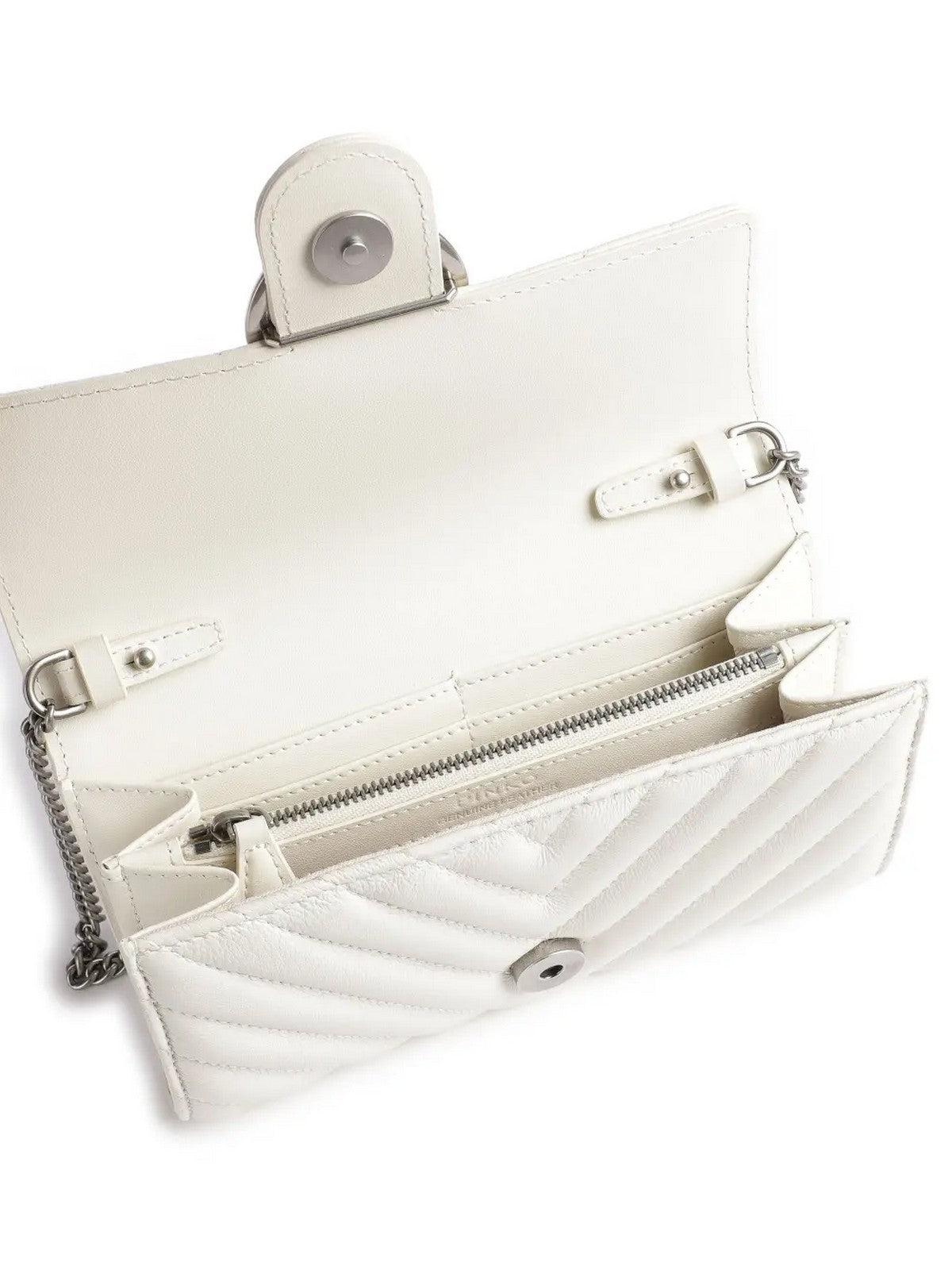 PINKO Borsa Donna Love one wallet 100062-A0GK Z14O Bianco - Stilato