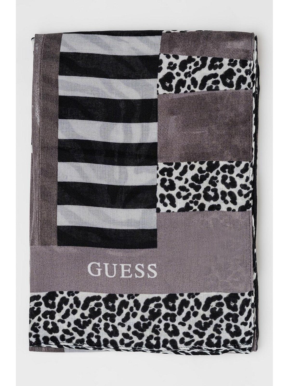 GUESS Foulard Donna Kefiah 130X130 AW9990 POL03 BLA Nero - Stilato