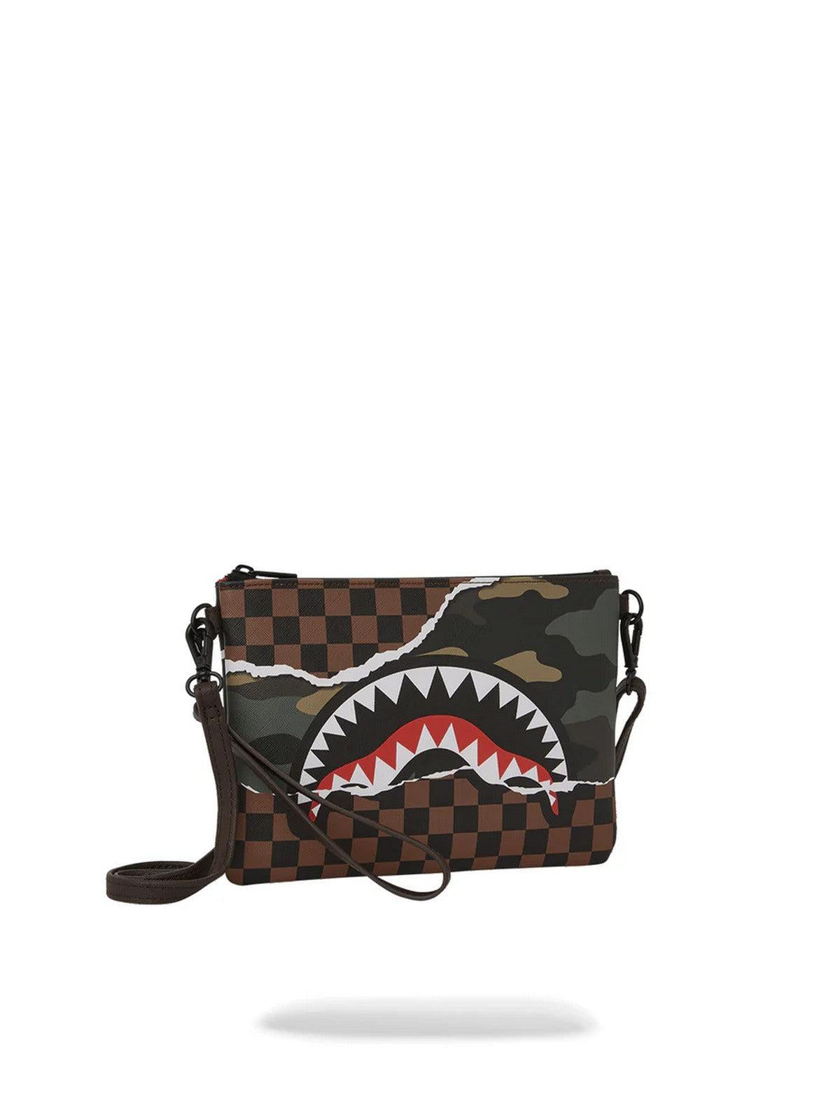 SPRAYGROUND Pochette Uomo TEAR IT UP CAMO POCHETTE 910B6041NSZ Marrone - Stilato