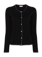 LIU JO WHITE Cardigan Donna MA4076MS49I 22222 Nero - Stilato