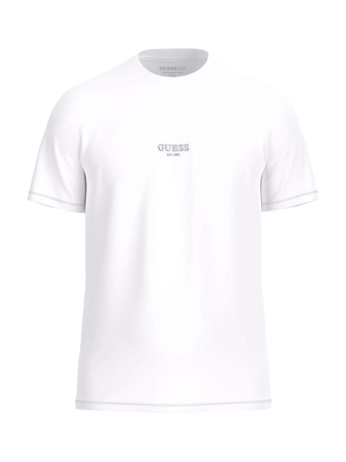 GUESS T-Shirt e Polo Uomo AIDY CN SS TEE M2YI72 I3Z14 G011 Bianco - Stilato