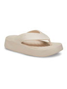 CROCS Infradito Donna Getaway Platform Flip W 209410 160 Beige - Stilato