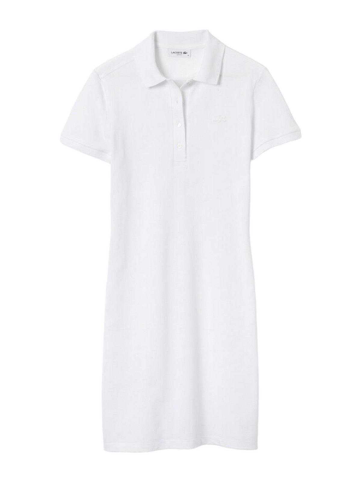 LACOSTE Abito Donna EF5473 001 Bianco - Stilato