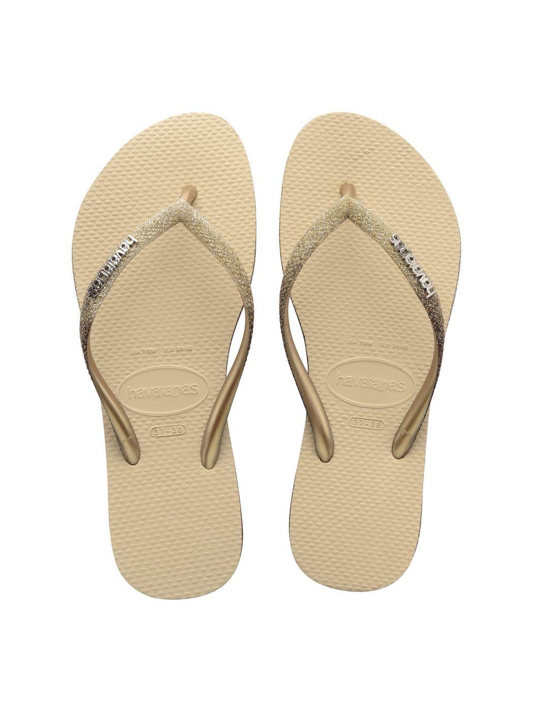 HAVAIANAS Infradito Donna SLIM SPARKLE ME FC 4146093.0154 Beige - Stilato