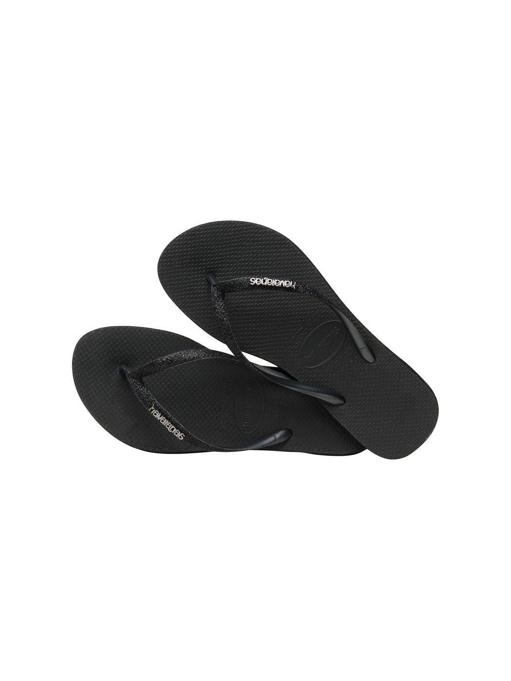 HAVAIANAS Infradito Donna SLIM SPARKLE ME FC 4146093.0090 Nero - Stilato