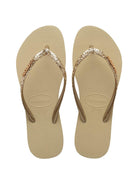 HAVAIANAS Infradito Donna Hav. Slim Glitter II 4146975.0154 Beige - Stilato