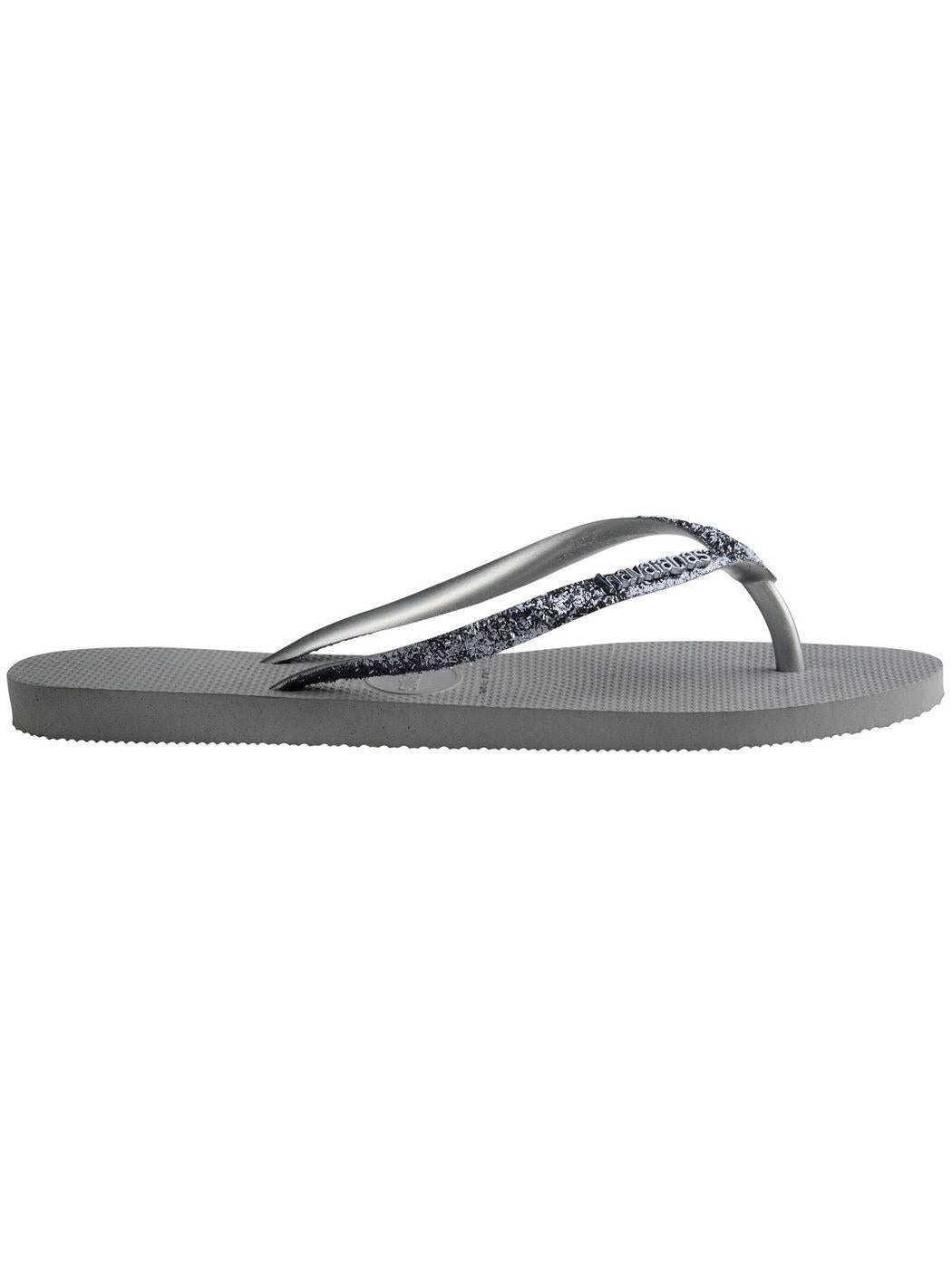 HAVAIANAS Infradito Donna Hav. Slim Glitter II 4146975.5178 Grigio - Stilato