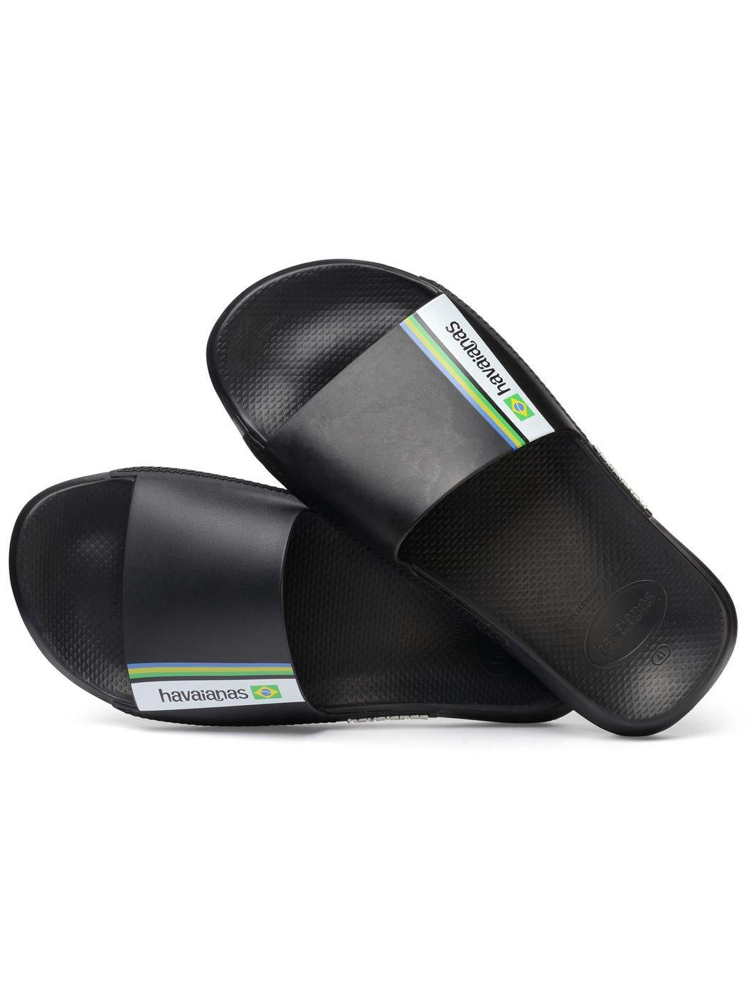 HAVAIANAS Ciabatta Unisex adulto Hav. Slide Brasil 4147319.0090 Nero - Stilato