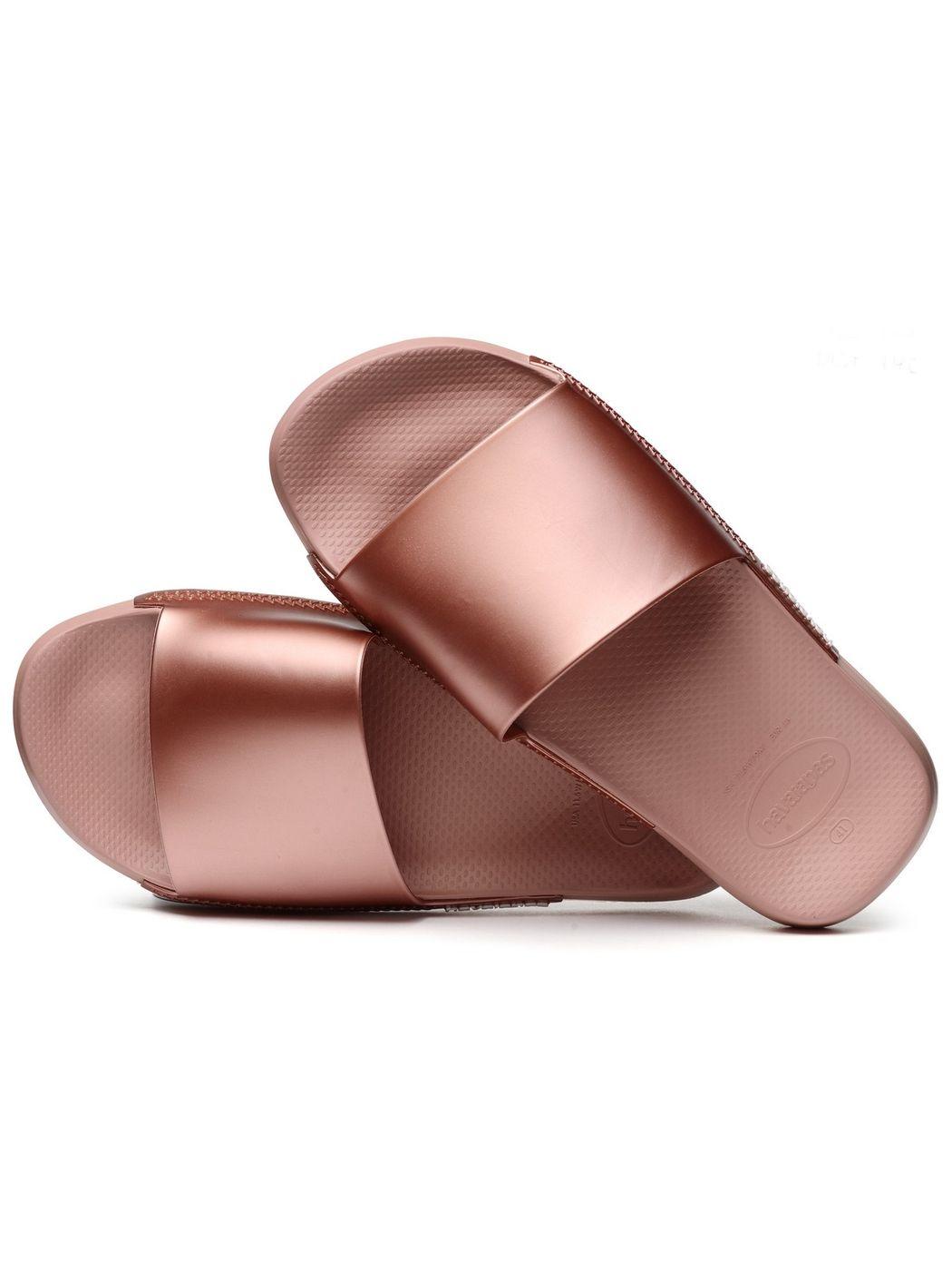 HAVAIANAS Ciabatta Donna Hav. Slide Classic Metallic 4147131.3544 Rosa - Stilato