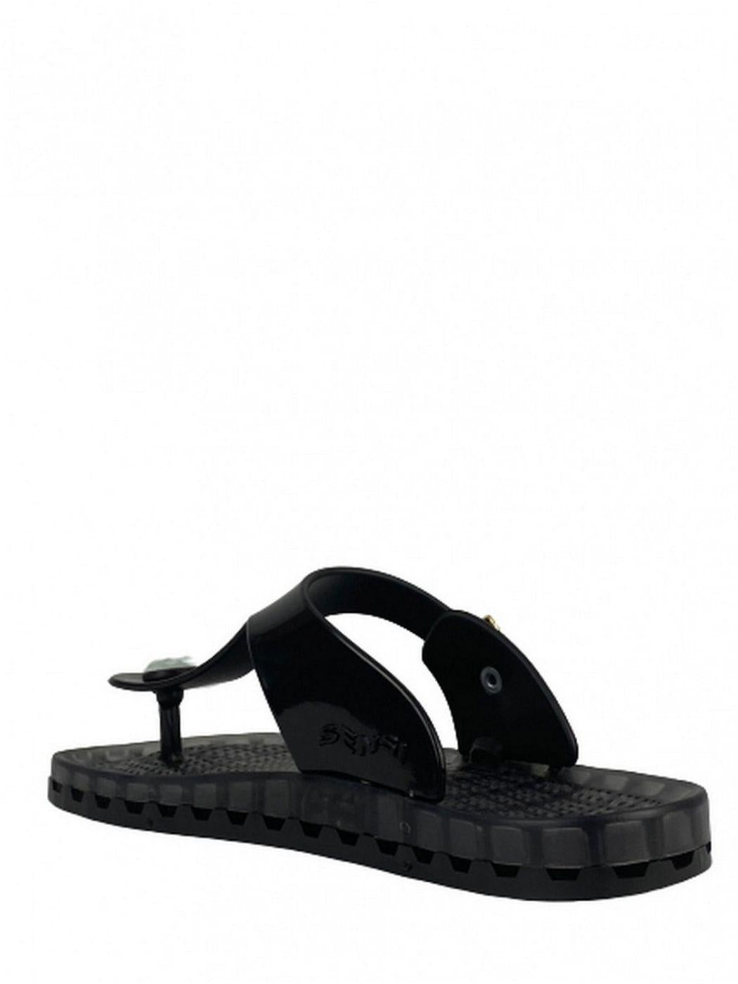 SENSI Ciabatta Unisex adulto Taormina flamingo 4050/FL 001 Nero - Stilato