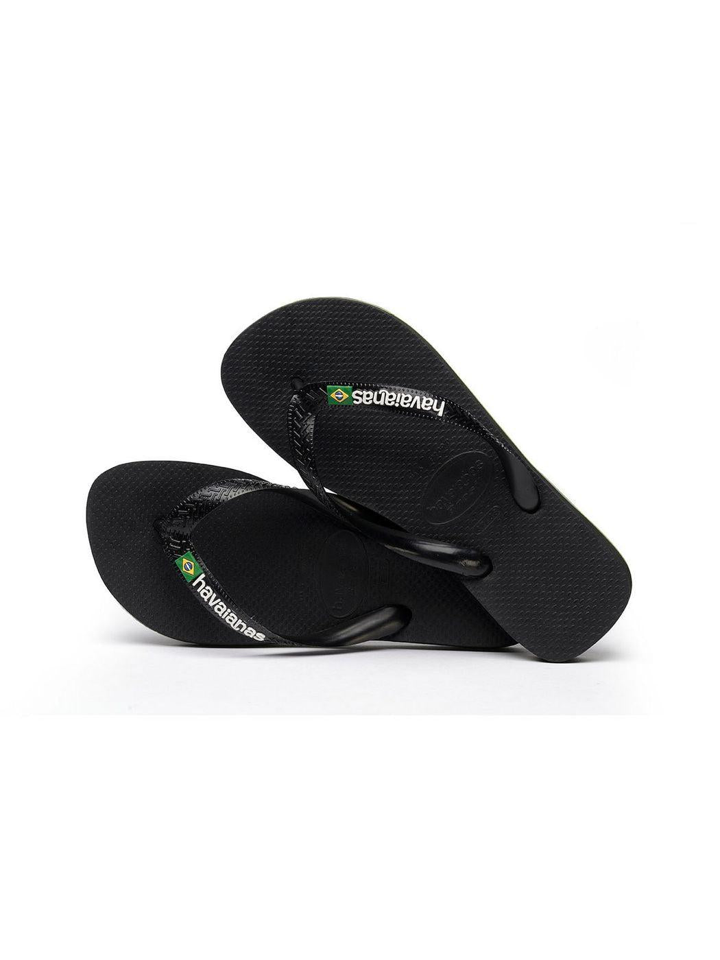 HAVAIANAS Infradito Unisex adulto Hav. Brasil logo 4110850.1069 Nero - Stilato