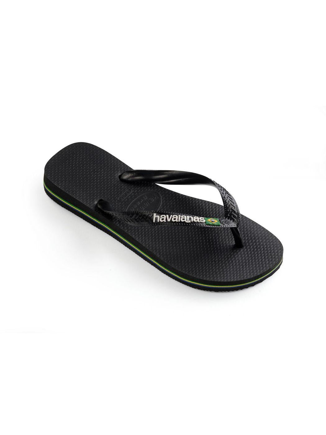 HAVAIANAS Infradito Unisex adulto Hav. Brasil logo 4110850.1069 Nero - Stilato