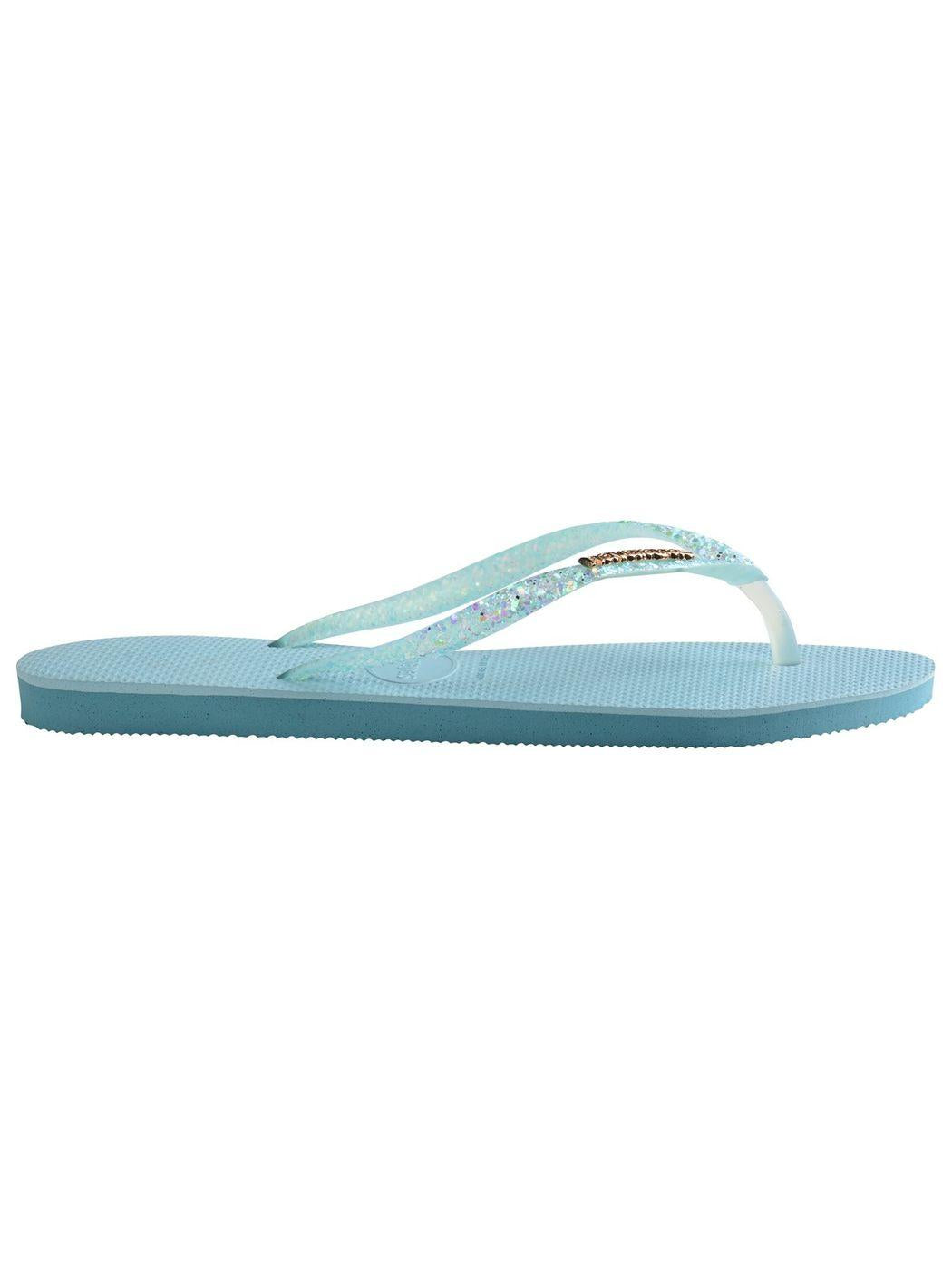 HAVAIANAS Infradito Donna Hav. Slim Glitter Flourish 4147122.1671 Blu - Stilato