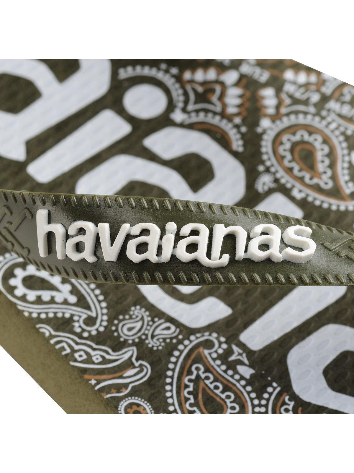 HAVAIANAS Infradito Unisex adulto Hav. Top logomania fashion 4148449.0869 Verde - Stilato