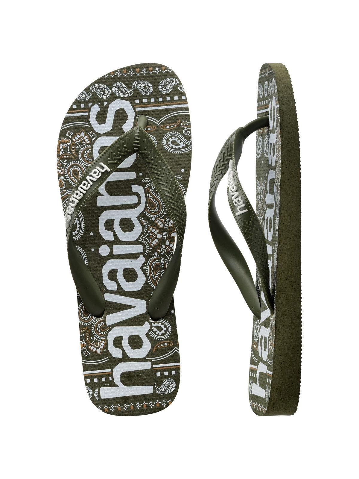 HAVAIANAS Infradito Unisex adulto Hav. Top logomania fashion 4148449.0869 Verde - Stilato