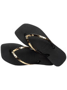 HAVAIANAS Infradito Donna Hav. Square magic sequin 4148272.0090 Nero - Stilato