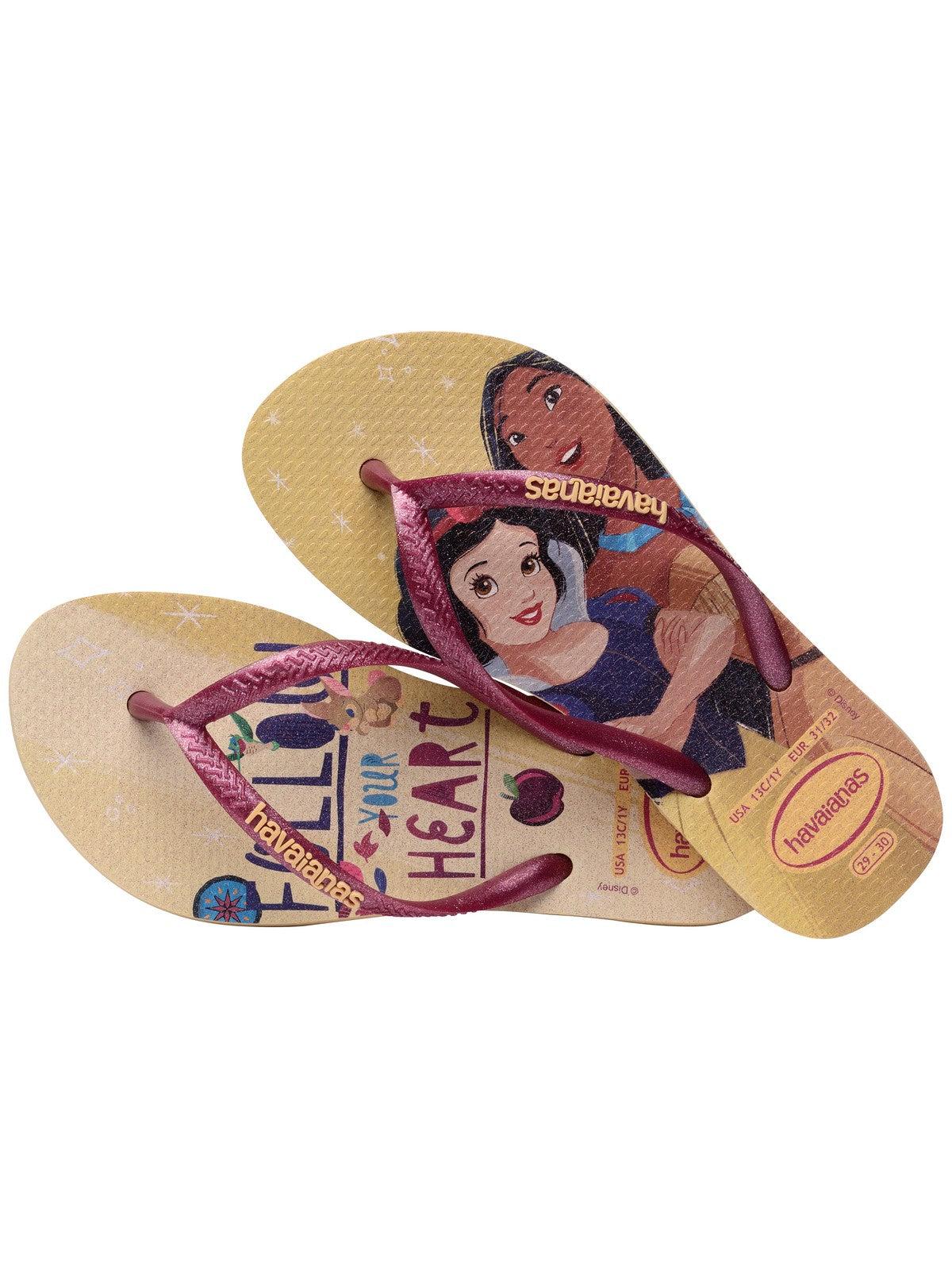 HAVAIANAS Infradito Bambine e ragazze Hav. Kids slim princess 4123328.0570 Oro - Stilato