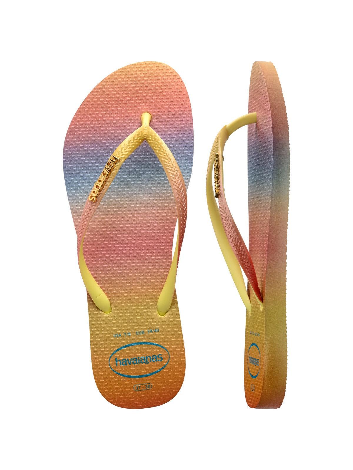 HAVAIANAS Infradito Donna Hav. slim gradient sunset 4146908.1732 Giallo - Stilato