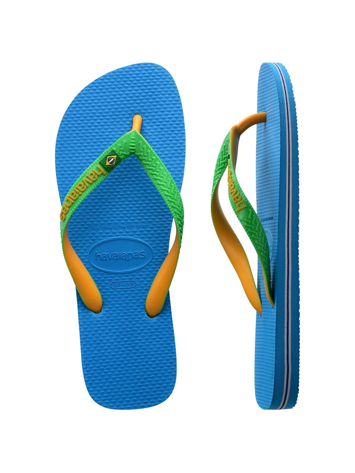 HAVAIANAS Infradito Unisex adulto Hav. Brasil mix 4123206.1989 Turchese - Stilato