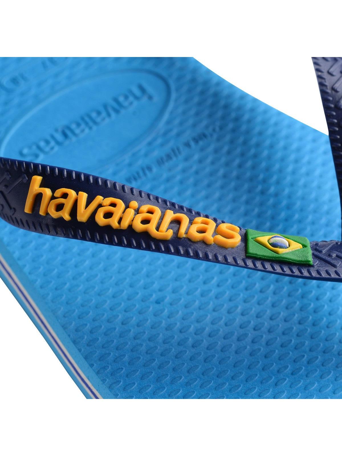 HAVAIANAS Infradito Unisex adulto Hav. Brasil logo 4110850.6946 Turchese - Stilato