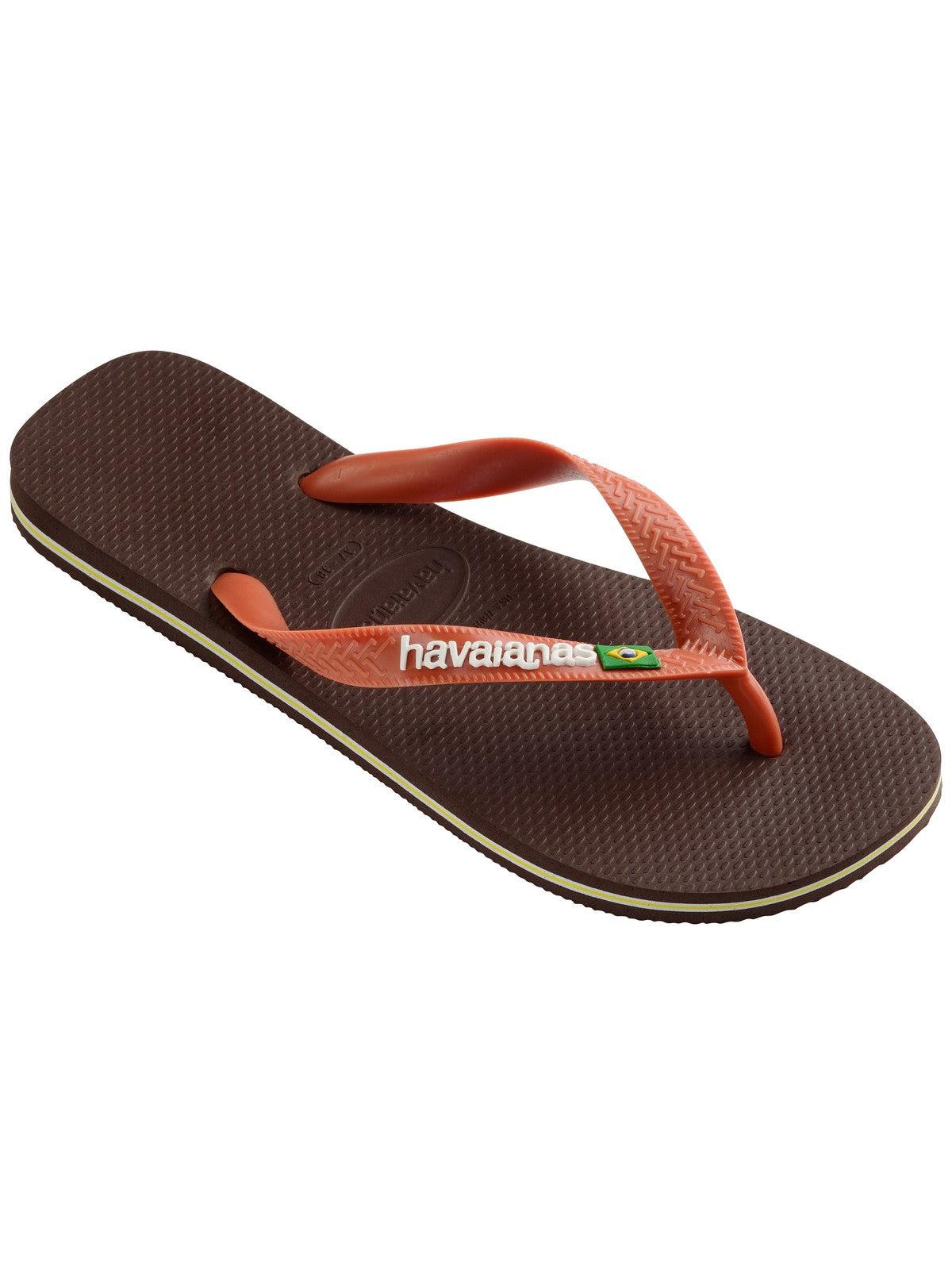 HAVAIANAS Infradito Unisex adulto Hav. Brasil logo 4110850.3059 Marrone - Stilato