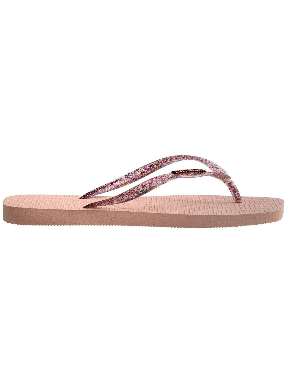 HAVAIANAS Infradito Donna Hav. square logo metallic 4148257.0076 Rosa - Stilato