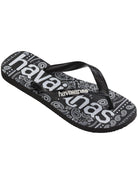 HAVAIANAS Infradito Unisex adulto Hav. Top logomania fashion 4148449.0090 Nero - Stilato