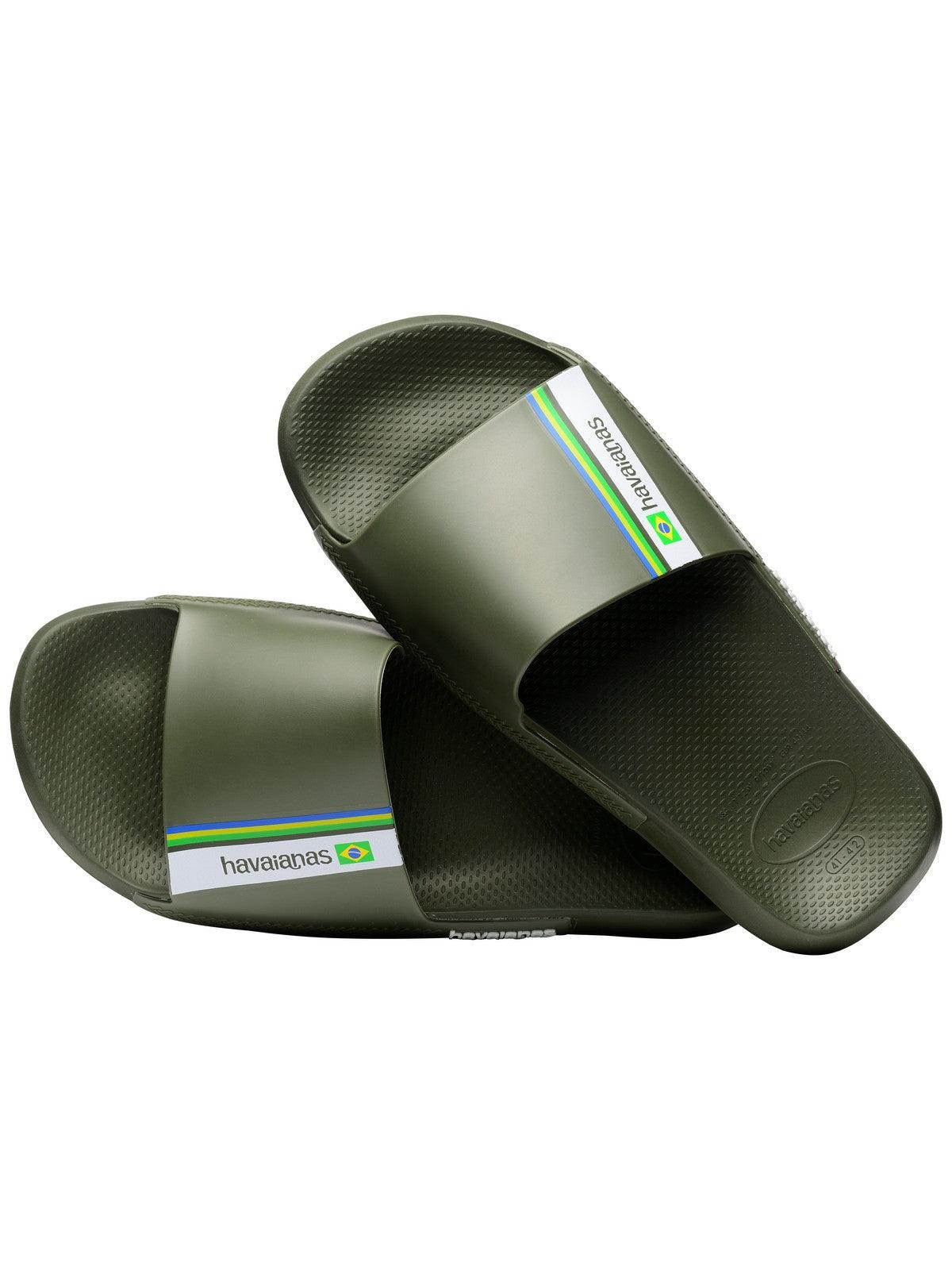 HAVAIANAS Ciabatta Unisex adulto Hav. Slide Brasil 4147319.0869 Verde - Stilato