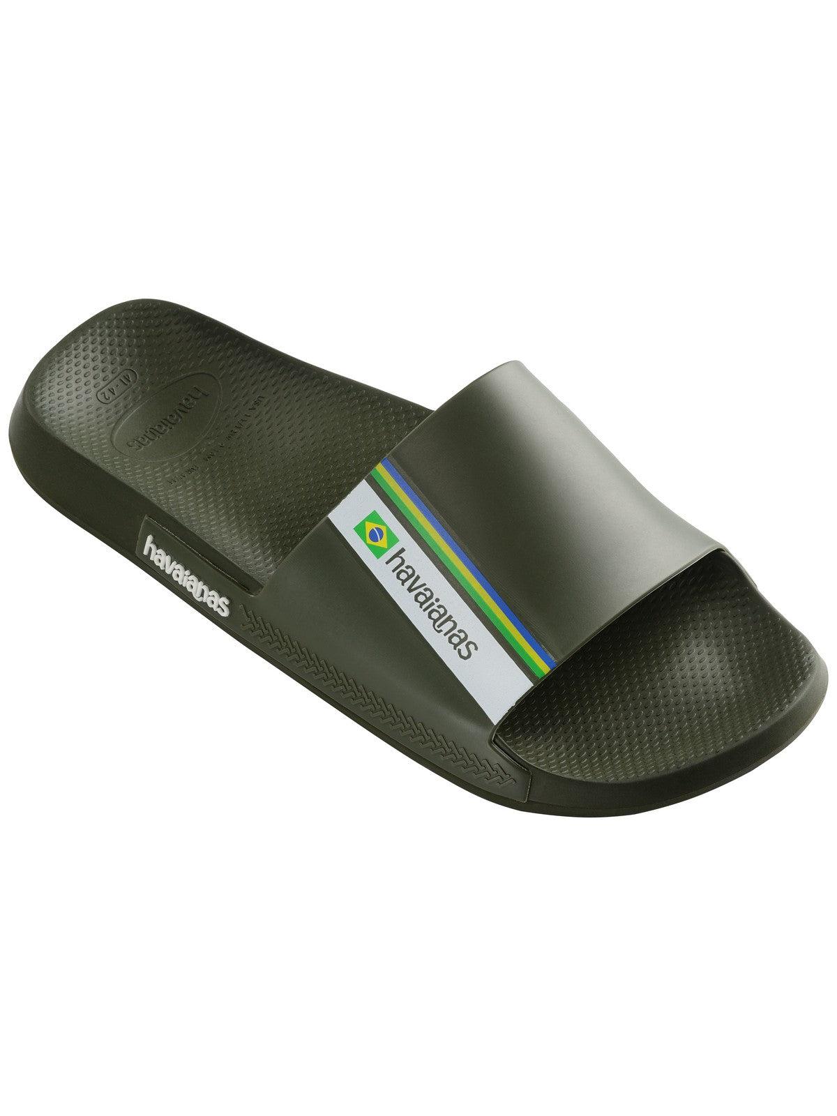 HAVAIANAS Ciabatta Unisex adulto Hav. Slide Brasil 4147319.0869 Verde - Stilato