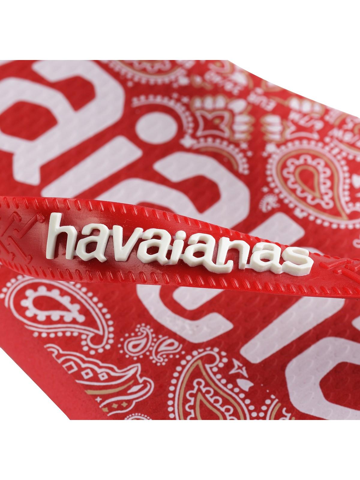 HAVAIANAS Infradito Unisex adulto Hav. Top logomania fashion 4148449.1440 Rosso - Stilato