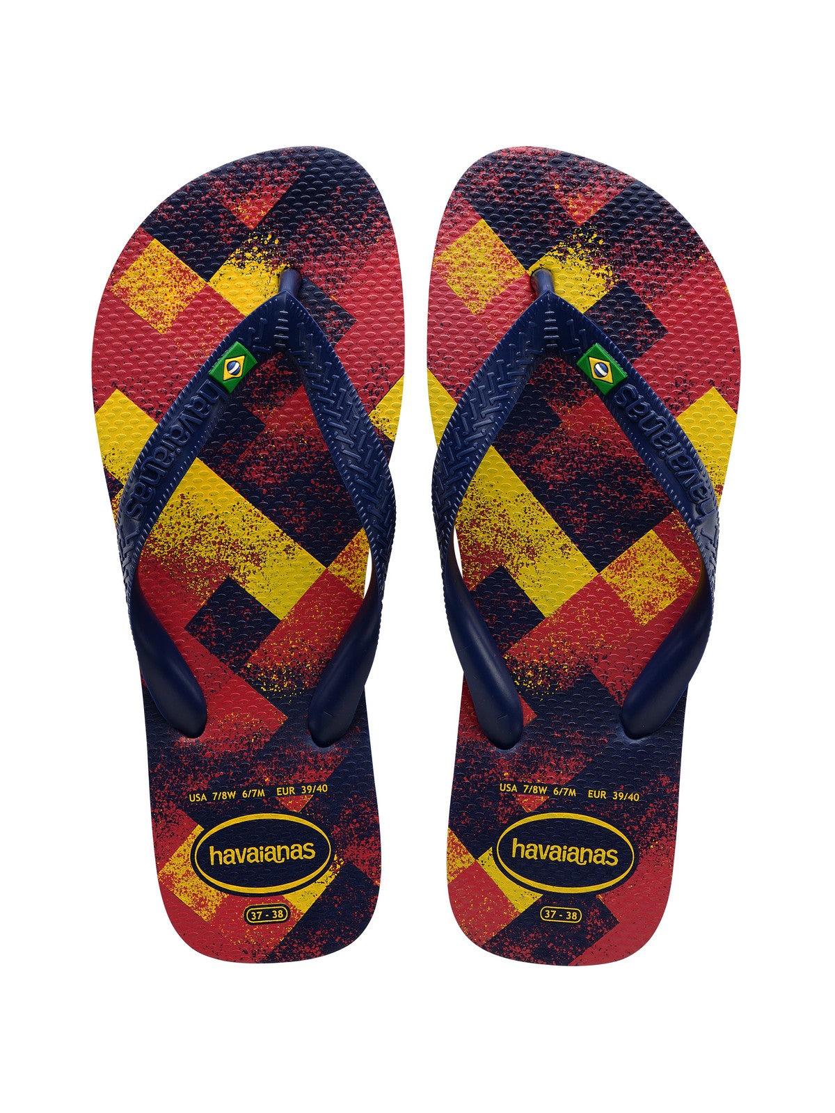 HAVAIANAS Infradito Unisex adulto Hav. Brasil Fresh 4145745.4368 Blu - Stilato