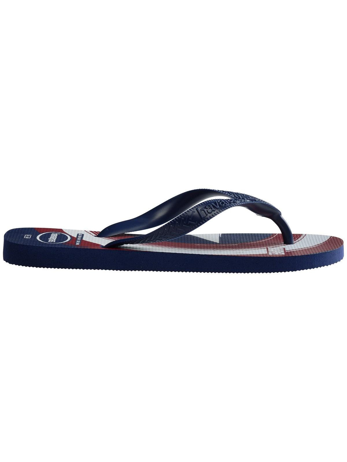 HAVAIANAS Infradito Bambini e ragazzi Hav. Top Marvel Logomania 4146953.4368 Blu - Stilato