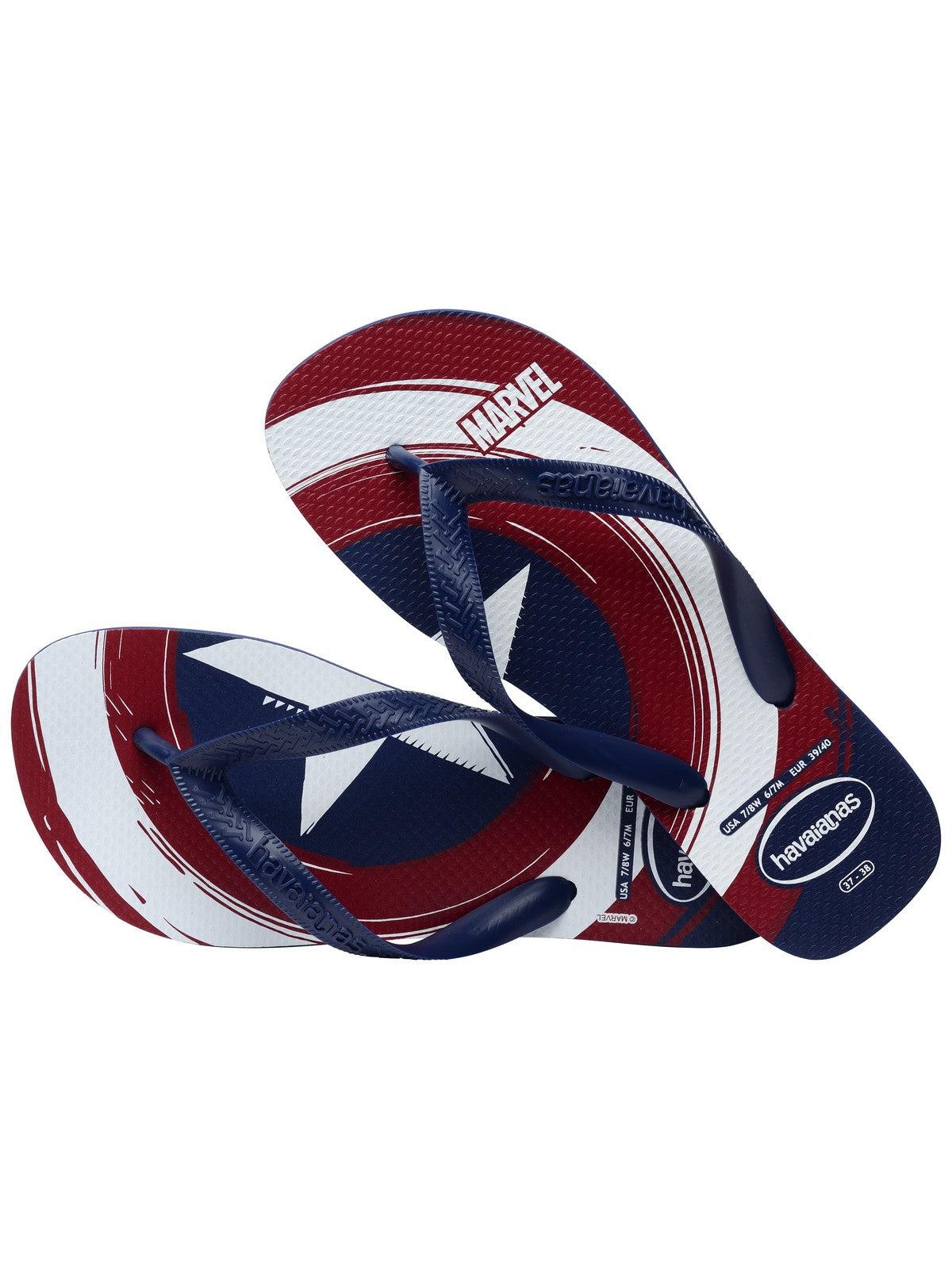 HAVAIANAS Infradito Bambini e ragazzi Hav. Top Marvel Logomania 4146953.4368 Blu - Stilato