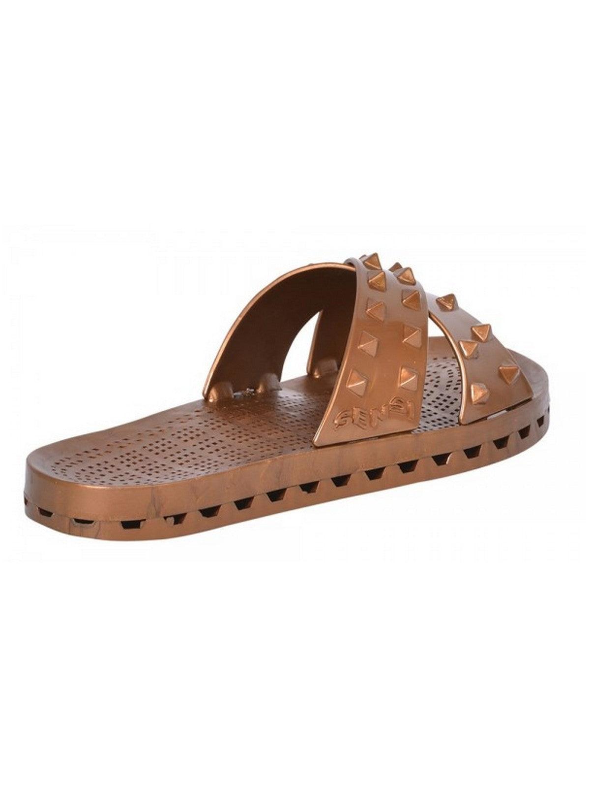 SENSI Ciabatta Unisex adulto Amalfi pyramid lady 4400/L 173 Marrone - Stilato