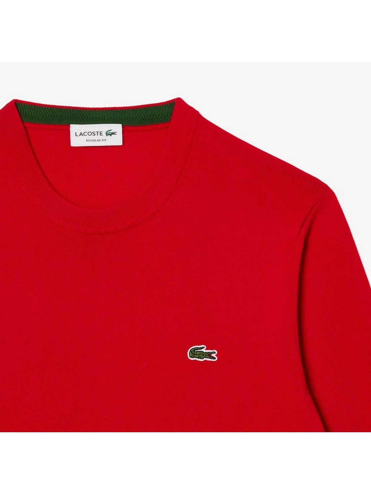 LACOSTE Maglione Uomo AH1985 240 Rosso - Stilato