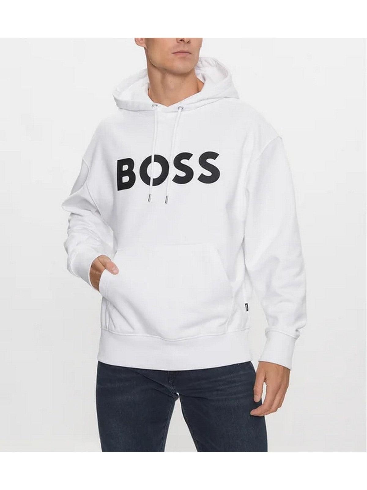 HUGO BOSS Felpa Uomo 50496661 100 Bianco - Stilato