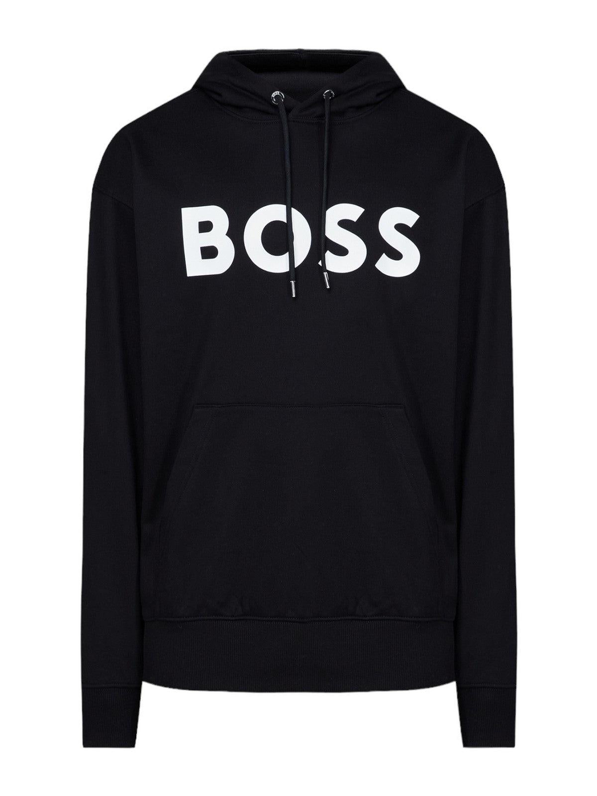 HUGO BOSS Felpa Uomo 50496661 001 Nero - Stilato