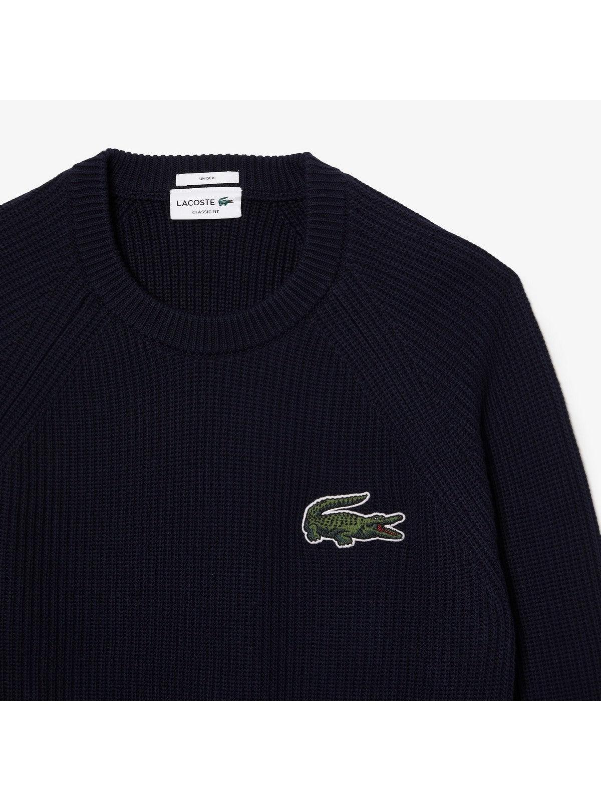 LACOSTE Maglione Uomo AH9884 166 Blu - Stilato