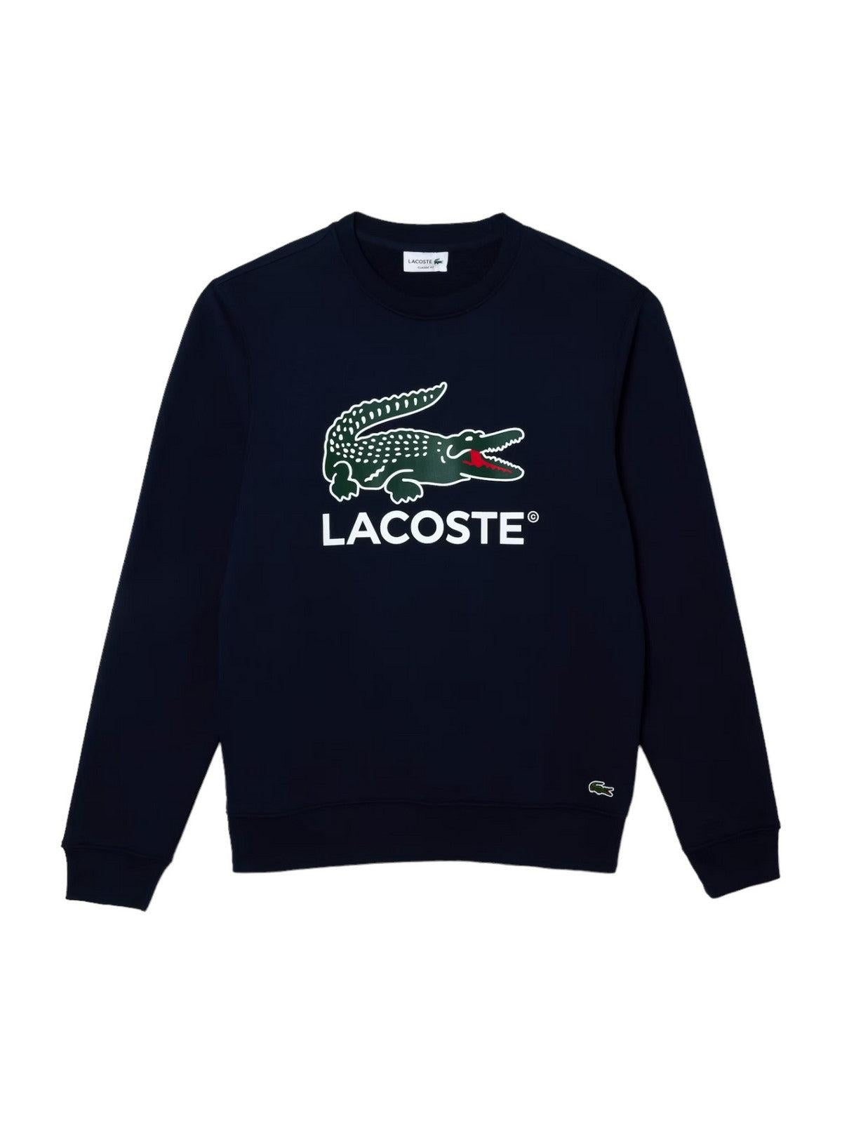 LACOSTE Felpa Uomo SH1281 166 Blu - Stilato